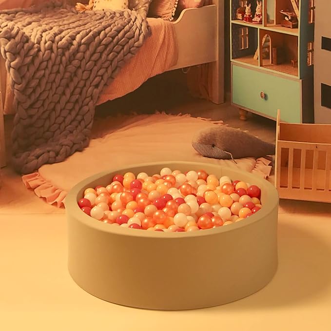 GOGOSO Ball Pits Balls for Toddlers Pack of 50 100 200 Plastics Shape Ball Non-Phthalate Non-BPA Non-Toxic 2.2-Inch Crush Proof Play Balls