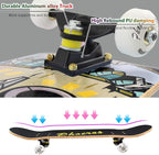 Easy_Way Complete Skateboards- Standard Skateboards for Beginners Kids Boys Girls Teenager- 31''x 8''Canadian Maple Cruiser Pro Skate Board, Skateboards