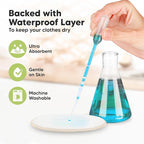 Organic Nursing Pads - 14 Washable Viscose Derived from Bamboo Breastfeeding Pads, Wash Bag, Reusable Breast Pads for Breastfeeding, Nipple Pads for Breastfeeding Essentials (Violet, L 4.8")