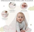 Ultra-Soft Baby Blanket - Lightweight & Breathable, Neutral Newborn Designs, Cloud Baby Crib, Infant, Toddler - 47"x47" Large