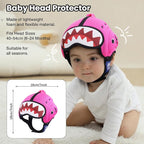 Mambobaby Baby Head Protector Baby Helmet for Crawling Walking,Safety Helmet,Extra-Thick Deep Forehead Padding, Ultra-Light, Breathable, Toddler Helmet 6-24 Months-Shark