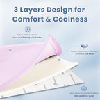 Baby Play Mat for Summer,1.3 Thick Memory Foam Cooling Floor Tummy Time Mat, Soft & Breathable, Non-Slip Rectangular for Toddlers’ Playtime & Rest(Pink,39"x59")