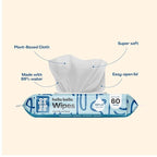Hello Bello Extra Gentle Unscented Baby Wipes, Plant Based, Made with 99% Water and Aloe for Babies and Kids, 1080 Count