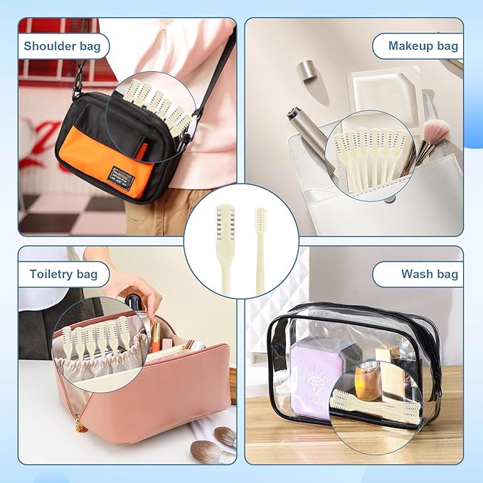 12 Pcs 2-in-1 Nasal Hair Cutter, Upgrade Double Sided Nose Hair Knife, 360° Nostril Hair Remover Tool, Nose Hair Trimmer for Men, Nasal Hair Cutter for Men Women, Soft Cleaning Brush (Cream)