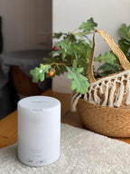 ASAKUKI Essential Oil Diffuser, 5-in-1 Quiet Humidifier, Home Fragrance Aroma Diffuser with 7 LED Color Changing Light and Auto-Off Switch (Pure White)