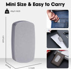 Fidget Slider EDC Gadgets Toy Oval Metal Magnetic Haptic Fidget Toys for Adults Anxiety/ADHD/Stress Relief, Gift for Boyfriend, Husband and Father (Grey)