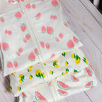 Happiest Baby SNOO Sleep Sack - 100% Organic Cotton Baby Swaddle Blanket - Doctor Designed Promotes Healthy Hip Development (Ivory Watermelons, Small)