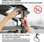 360-Degree Baby Car Mirror for Rear-Facing Seats,Kids Safety Mirrors with Tool-Free Installation,Kids Rear View Mirror BPA-Free Shatterproof & ASTM Certified (Adjustable 14"-22") (1 pack)