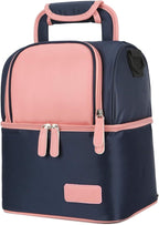 Meichoon Breast Milk Baby Bottle Cooler Bag/Waterproof Baby Milk Bag Freezer/Mommy Travel Backpack/Portable Thermal Insulated Lunch Box for Women Men Large Capacity Handbag