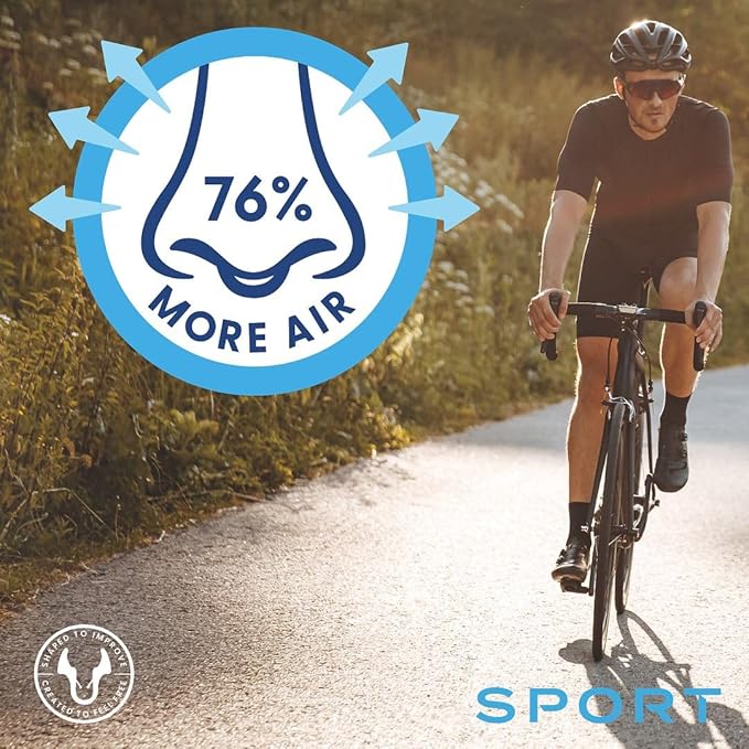 Airmax Unisex Sport Nasal Dilators Two-Pack - Easy, Safe, and Comfortable Breathing Aid - Improves Airflow - Transparent - Small