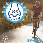 Airmax Unisex Sport Nasal Dilators Two-Pack - Easy, Safe, and Comfortable Breathing Aid - Improves Airflow - Transparent - Small