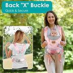 Baby Carrier Newborn to Toddler, Ergonomic Adjustable Toddler Carriers for 7-66 Lbs, Cozy Lightweight Infant Carrier with Neck Support, Baby Holder Carrier with Lumbar Support for Mom Dad