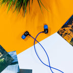 LUDOS Clamor USB C Headphones for iPhone 16 15 Pro Max Plus iPad Pro, 5 Years Warranty, USB-C Earbuds for Samsung Galaxy S24 S23 Ultra S22 S21 FE S20 A55 A54 A53, USB Type C Earphones - Blue