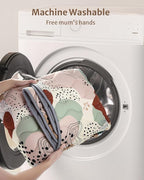 Blissful Diary Portable Baby Play Mats for Floor, Thicker Cushioned Foldable Baby Crawling Mat for Indoor Outdoor, Modern Abstract 43" X 43"