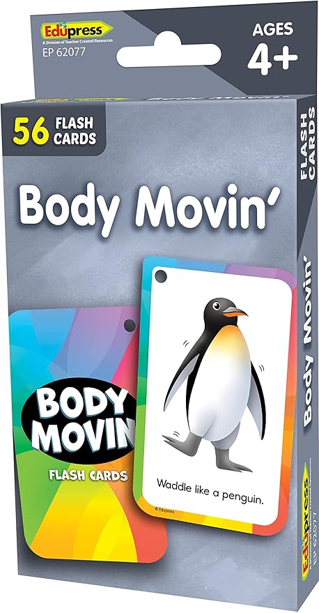 Teacher Created Resources Body Movin' Flash Cards (EP62077)
