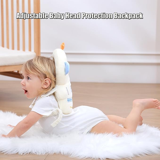 Feidoog Baby Head Protector Cushion Backpack with 3 Knee Pads for Walking & Crawling,Astronauts