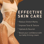 Enaskin Naturals Belly Firming Cream: B Flat Skin Tightening, Cellulite & Stretch Mark Reduction Cream for Stomach, Thighs and Booty - Hydrating Body Lotion for Women & Men, 3.38 Fl. Oz