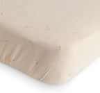 mushie Extra Soft Muslin Fitted Crib Sheet | 192 Thread Count | 28"x 52" (Kites)
