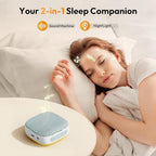 Portable Sound Machine with Night Light, White Noise Sound Machine for Sleeping, 20 Soothing Sounds, Headphone Jack,Long-Lasting Power, Timer, Mini White Noise Machine for Travel Home and Office,Green