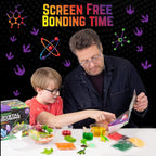 Original Stationery Dinosaur Crystal Growing Kit - Multicolor, 17-Piece, Ages 7 & Up - DIY Science Terrarium Kit with Moss & Dino Figures - Grow Your Own Crystals - Boys Birthday Gifts