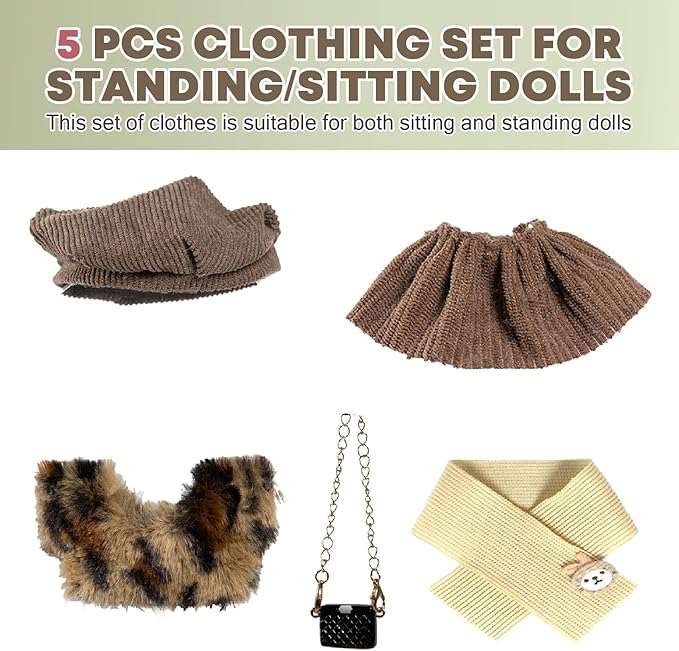 Doll Clothes for Labubu Clothes/for Labubu Outfits,Clothes for Lububu Doll,for Lububu Clothing,for LABUBU Accessories, Boys and Girls Stylish Adorable Labubu Halloween Dolls Clothes