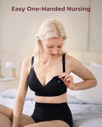 Momcozy CoolFit Nursing Bras for Breastfeeding, Ultra Stretch Seamless Jelly Strip Maternity Bra, Cooling Wireless