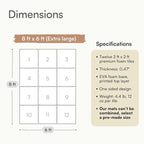 Lillefolk Baby Play Mat for Floor – 6x8ft Terracotta | Soft Non Toxic Premium EVA Foam Tiles for Tummy Time, Crawling & Playroom – Waterproof Interlocking Floor Mat for Babies & Toddlers (12 Tiles)