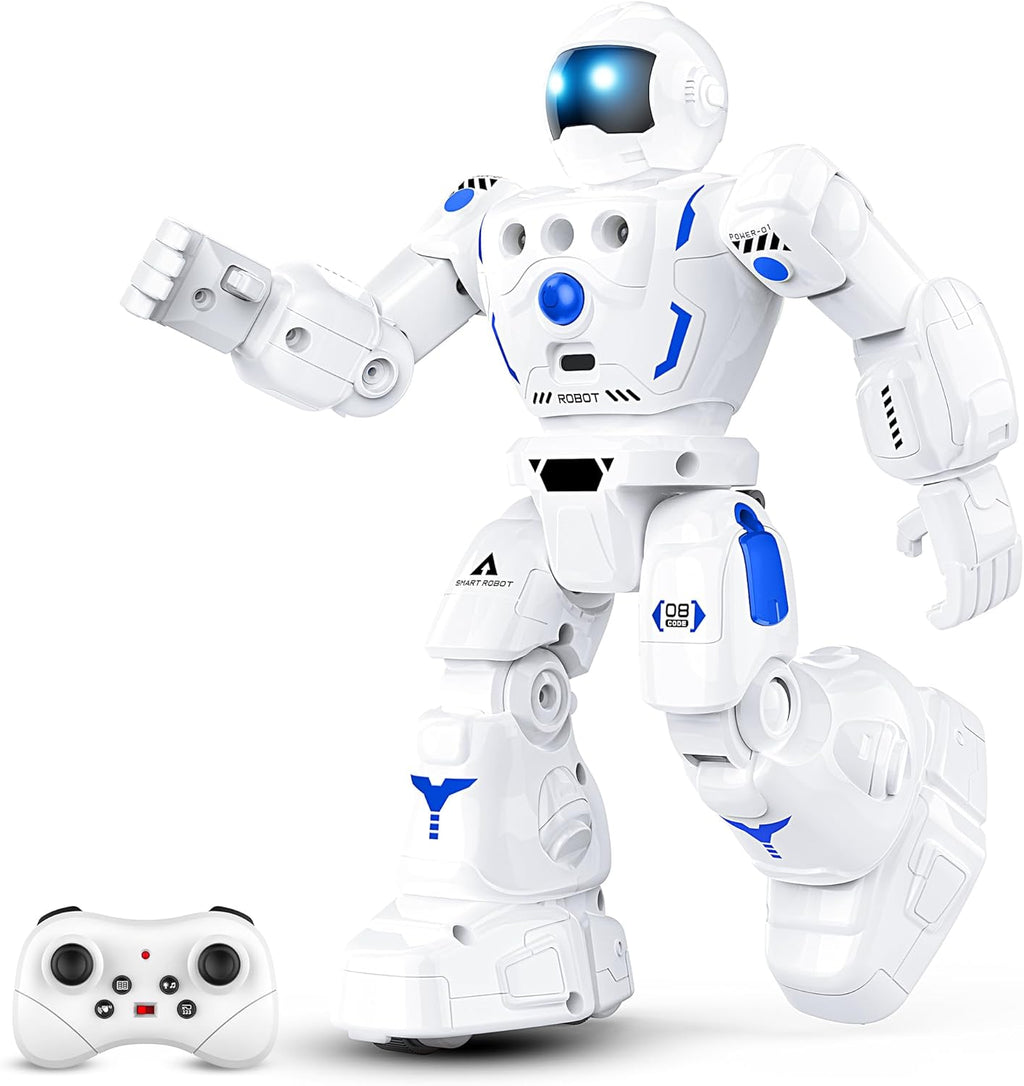 Robot Toys for Kids 3-5, Programmable Remote Control Robot with Walking, Sliding, Singing and Dancing, RC Gesture Sensing Control Smart Robots for Age 3-12 Kids Christmas Birthday