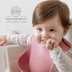 SAMiGO Silicone Baby Spoons Self Feeding 6+ Months - Infant Toddler Utensils - First Stage Baby Led Weaning Feeding Supplies - Set of 3 Pack