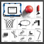 Indoor Basketball Hoop for Kids, Over The Door Mini Basketball Hoops, Mini Hoop with 4 Balls, Kids Basketball Hoop Sport Toys Gifts for 5 6 7 8 9 10 11 12+ Year Old Boys