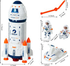 Concentration, Focus Rocket Toys, Rocket Ship ToyEducational, Concentration, Learning, Rocket FunSpace Gifts Toy, for Space Exploration, Knowledge - Toys 3-8