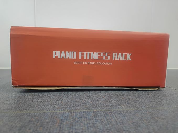 Eners Baby Gyms Play Mats Musical Activity Center Baby Piano Gym Mat Tummy Time Padded Mat for Newborn Toddler Infants(Red)