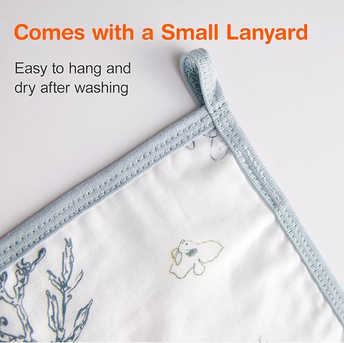 Baby Washcloths for Newborn, Soft Face Cloths for Baby, Absorbent Baby Bath and Face Towels, Reusable Baby Wipes, Burp Cloths to Baby Essentials Must Haves - 3 Pack