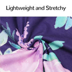 Carseat Cover Girls, Multiuse - Nursing Breastfeeding Covers, Purple Flower Theme, Car seat Canopy, Stretchy Soft Breathable