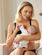 HOFISH Maternity Nursing Bras for Breastfeeding, 3 Pack Pregnancy Deep V Neck Wireless Bra with Extenders & Clips