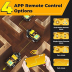 Robot R 4-in-1 Robot Building Kit, APP Remote Control STEM Coding Toys, Educational Gifts for Boys Girls Kids Ages 6-12, 4 Control Modes (300 Pieces)