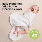 Baby Swaddle Sleep Sacks with Zipper - 3-Pack Swaddles for Newborns 3-6 Months, Infant, Baby Girls, Boys, Soft & Durable Newborn Sleep Sack, Easy Diaper Change Swaddling Blanket (Aspire, L)
