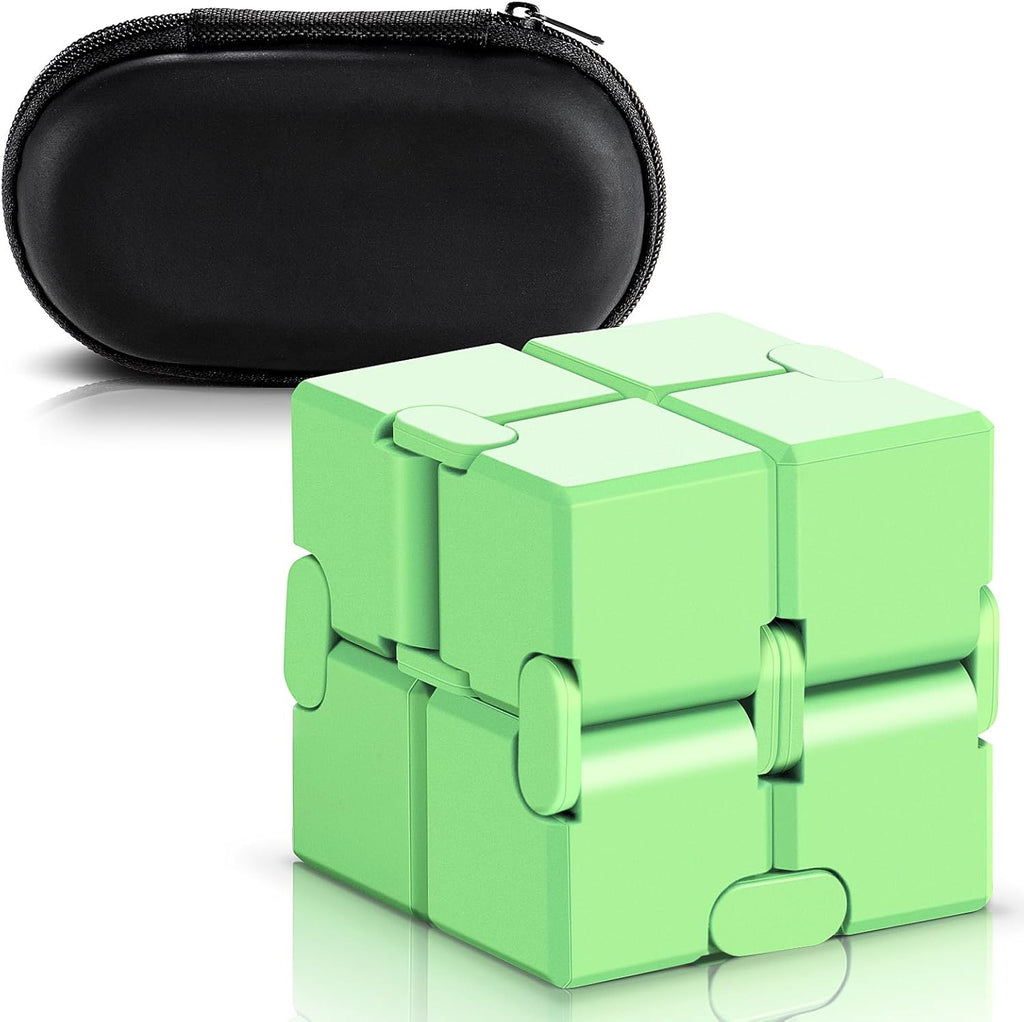 Fidget Cube, Durable Nylon Infinity Desk Toy, Skin-Friendly Handheld Gadget, Mini Stress-Relief Adult Fidget Toy for Anxiety Alleviation light weight(Green)