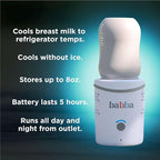 Babba Baby Bottle Cooler and Warmer - Both refrigerates and Fast Warming, Breast Milk Storage, Travel-Friendly and Portable, Smart app-Control, Perfect Temperature