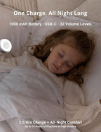 FOXFINE White Noise Machine, Portable Sound Machine with 36 Soothing Sounds, Focused Light, Timer, for Sleeping, Baby, Adults, Home & Travel, White