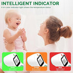 No-Touch Forehead Thermometer for Adults Kids Baby with Fever Alarm, Large Digital LCD Display, Multi-Mode Object Temperature 1s Instant Reading (Batteries Included)