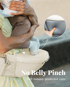 Baby Carrier, Baby Holder Carrier Newborn to Toddler - Ergonomic, Cozy and Breathable Baby Carrier with Hip seat for 7-50lbs