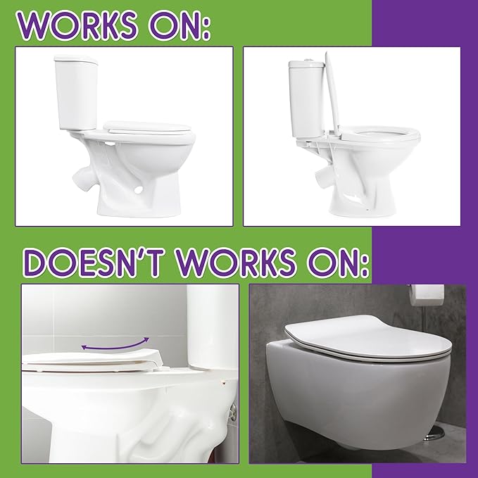 Mars Baby Child Safety Toilet Seat Lock - Easy to Install and Use Toilet Lock, Baby Proof Your Bathroom - Easy Install No Tools Needed - Fits Most Toilets - 1 Pack