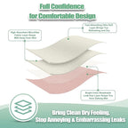 wegreeco Nursing Breast Pads (14 Pack) + Laundry Bag & Travel Storage Bag, 4.7 inch Option - Washable & Reusable Breastfeeding Nursing Pads (Sunset, Plain Shape)