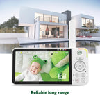 LeapFrog LF915HD Baby Monitor, 5” 720p Screen, 360° Pan & Tilt with 8X Zoom Camera, Color Night Vision, Night Light, Two-Way Intercom, Secure Transmission No WiFi