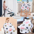 Yoofoss Nursing Cover Breastfeeding Scarf - Baby Car Seat Covers, Infant Stroller Cover, Carseat Canopy for Girls and Boys