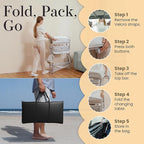 Portable Changing Table for Baby - Foldable Changing Table, Baby Diaper Changing Station with Baby Changing Station Toy Holder, Diaper Changing Table Bag - Portable Baby Changing Table with Wheels