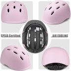 Kids Bike Helmet,Toddler Cyling Helmets for Ages 5-8-9-10-12-14-16Years Youth Boys & Girls,Child Adjustable Multi-Sport Bicycle Skateboard Roller Skate Scooter Balance Skateboarding Helmet