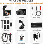 Night Vision Baby Car Camera, 5" HD 1080P IPS Display with 3X Zoom & 360° Adjustment - USB/Cigarette Lighter Powered, HD Backseat Baby Monitor for Rear Facing Infant Safety in Cars/Trucks/SUVs