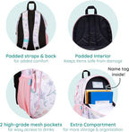 Wildkin JumpOff Jo 15-inch Kids Backpack – Durable, Adjustable, Ideal for School - Fairy Blossom